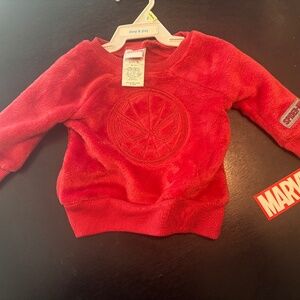 Faux fur 3 mo Spider-Man sweatshirt